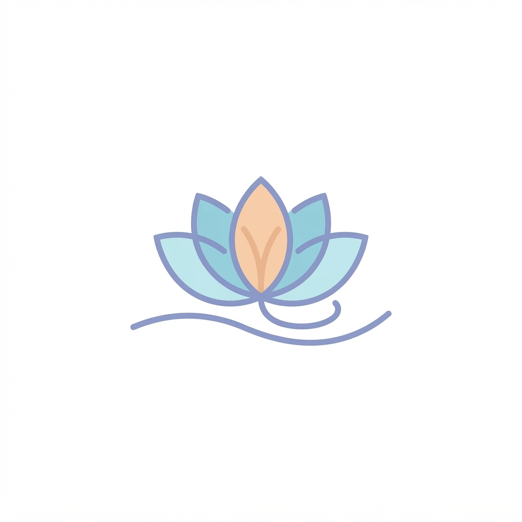Pastel lotus wellness symbol